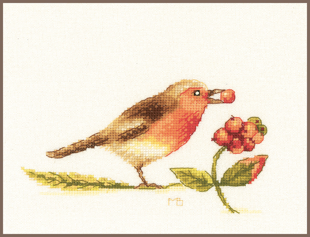 Kit de Punto de Cruz Robin Lanarte - PN-0188024