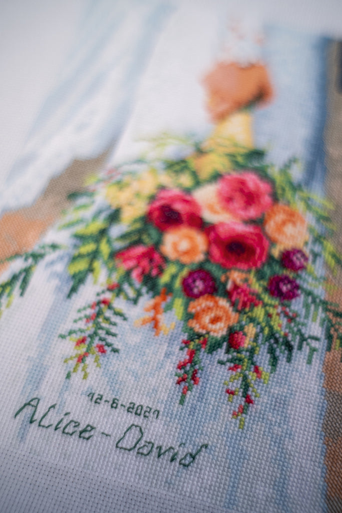 Bridal Bouquet - Vervaco - Cross stitch kit PN-0189338