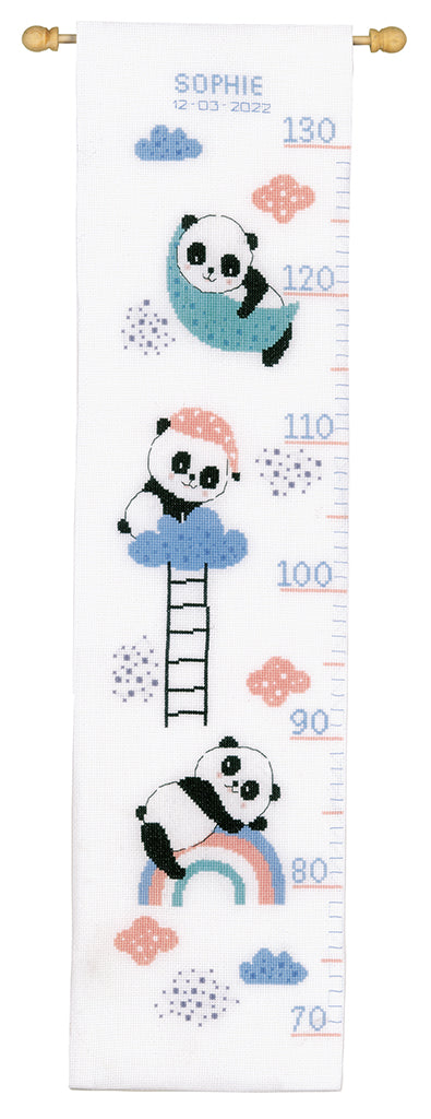 Medidor. Panda bears go to sleep - Vervaco - Kit de punto de cruz PN-0191629