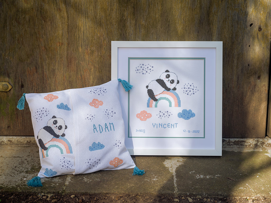 Panda on rainbow - Vervaco - Kit de punto de cruz PN-0191636