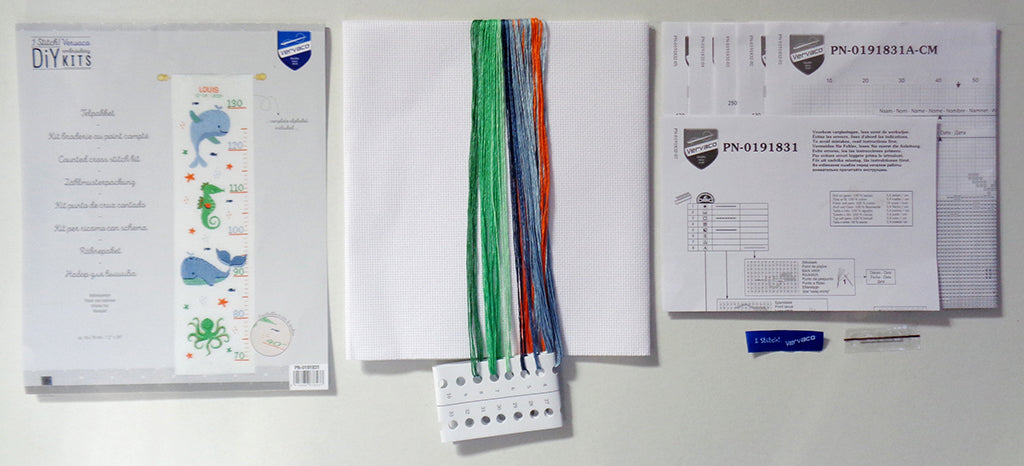 Whales fun - Vervaco - Kit de punto de cruz PN-0191831