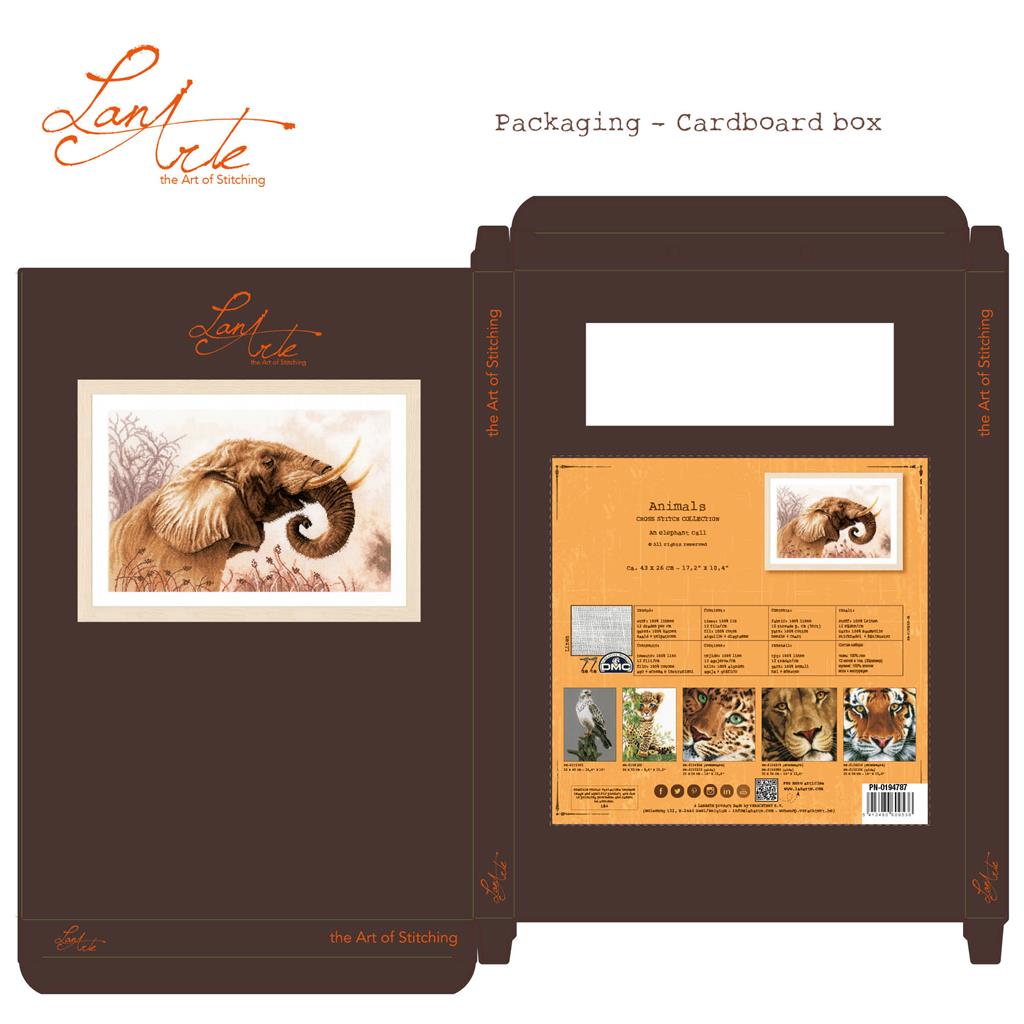 Un cri d'éléphant - Lanarte - Kit de point de croix PN-0194787
