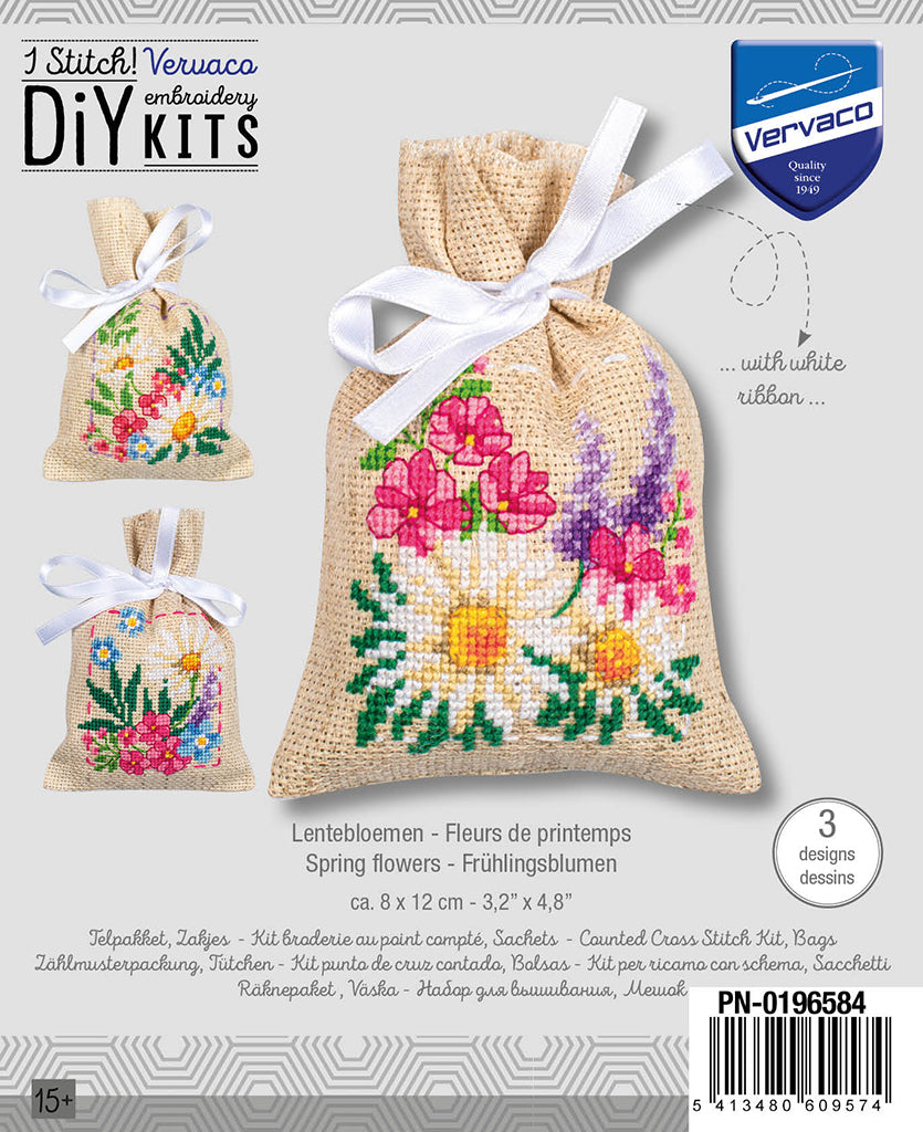 Flores de primavera - Vervaco - Kit de punto de cruz PN-0196584