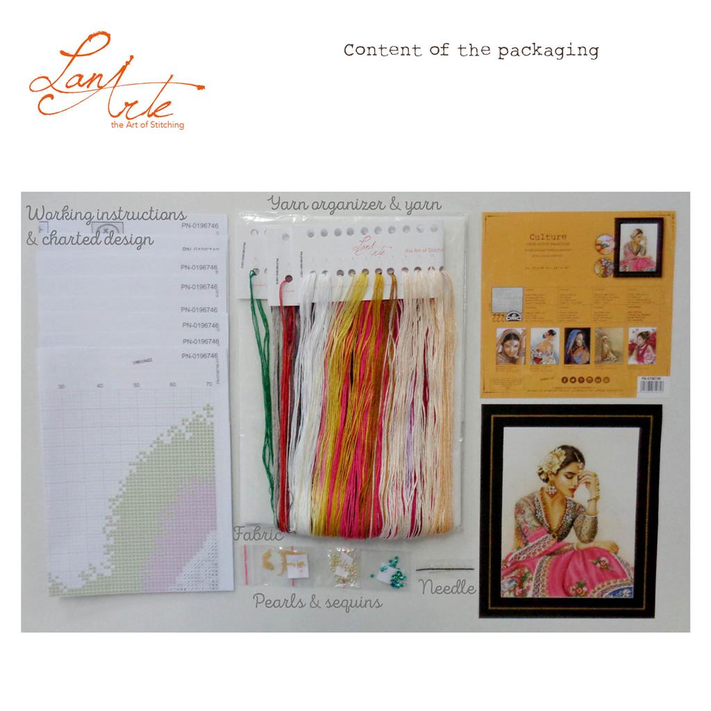 Reminiscencia Tradicional - Lanarte - Kit de punto de cruz PN-0196746
