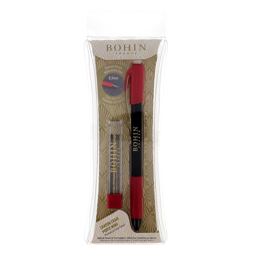 Crayon à craie extra fin Bohin - Noir pour couture et patchwork