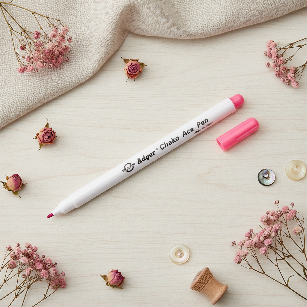 Marcador Textil Borrable Bohin en Tinta Rosa