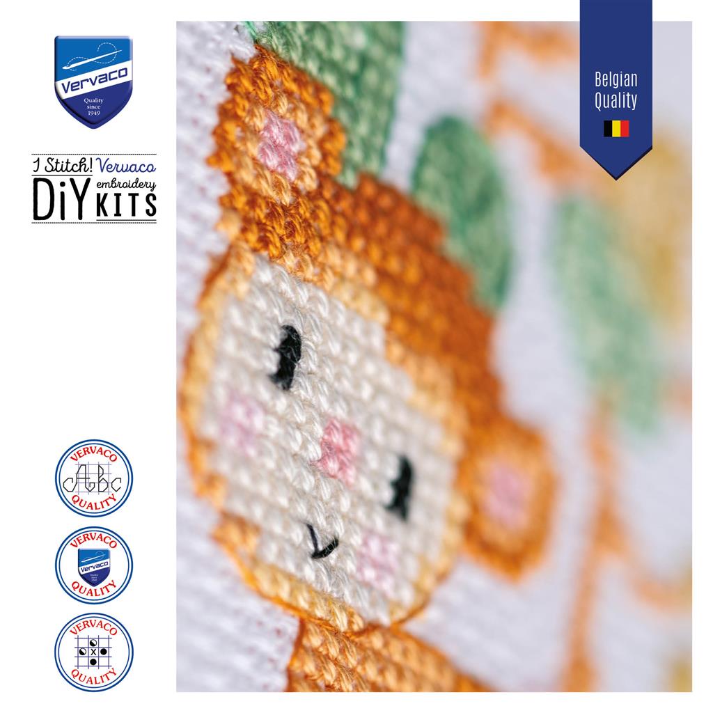 Jungle Animals - Vervaco - Kit de punto de cruz PN-0197905