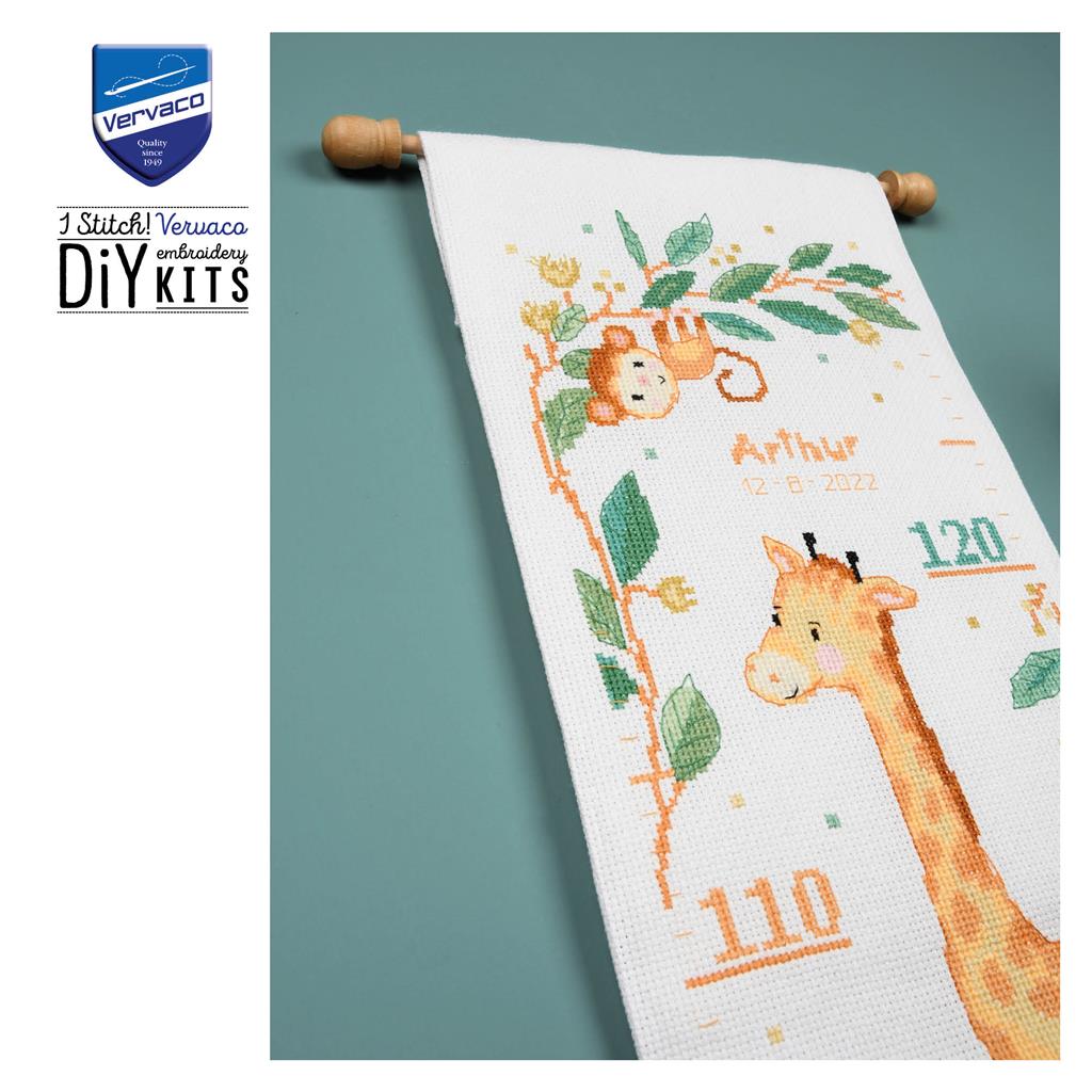 Medidor. Jungle Animals - Vervaco - Kit de punto de cruz PN-0198526