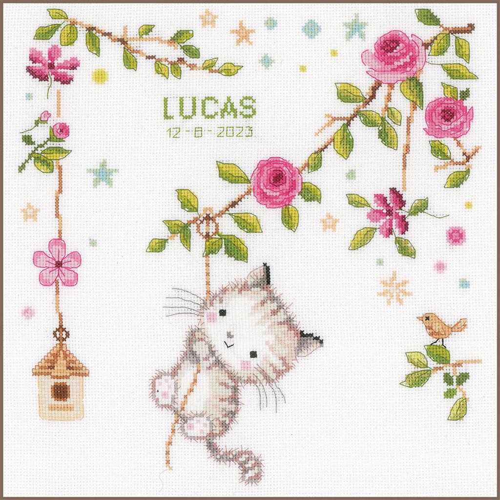 Cheeky kitten - Vervaco - Kit de punto de cruz PN-0199072