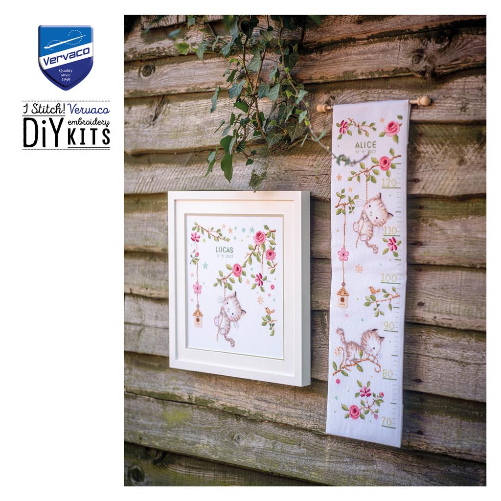 Cheeky kitten - Vervaco - Kit de punto de cruz PN-0199072