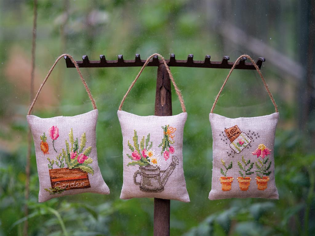 Jardín set de 3 - Vervaco - Kit de punto de cruz PN-0199352