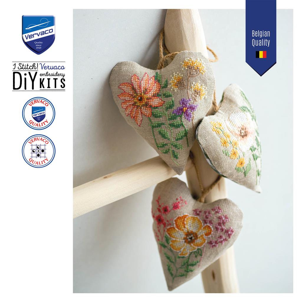 Wildflowers set of 3 - Vervaco - Kit de punto de cruz PN-0199613