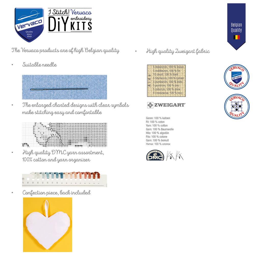 Wildflowers set of 3 - Vervaco - Kit de punto de cruz PN-0199613