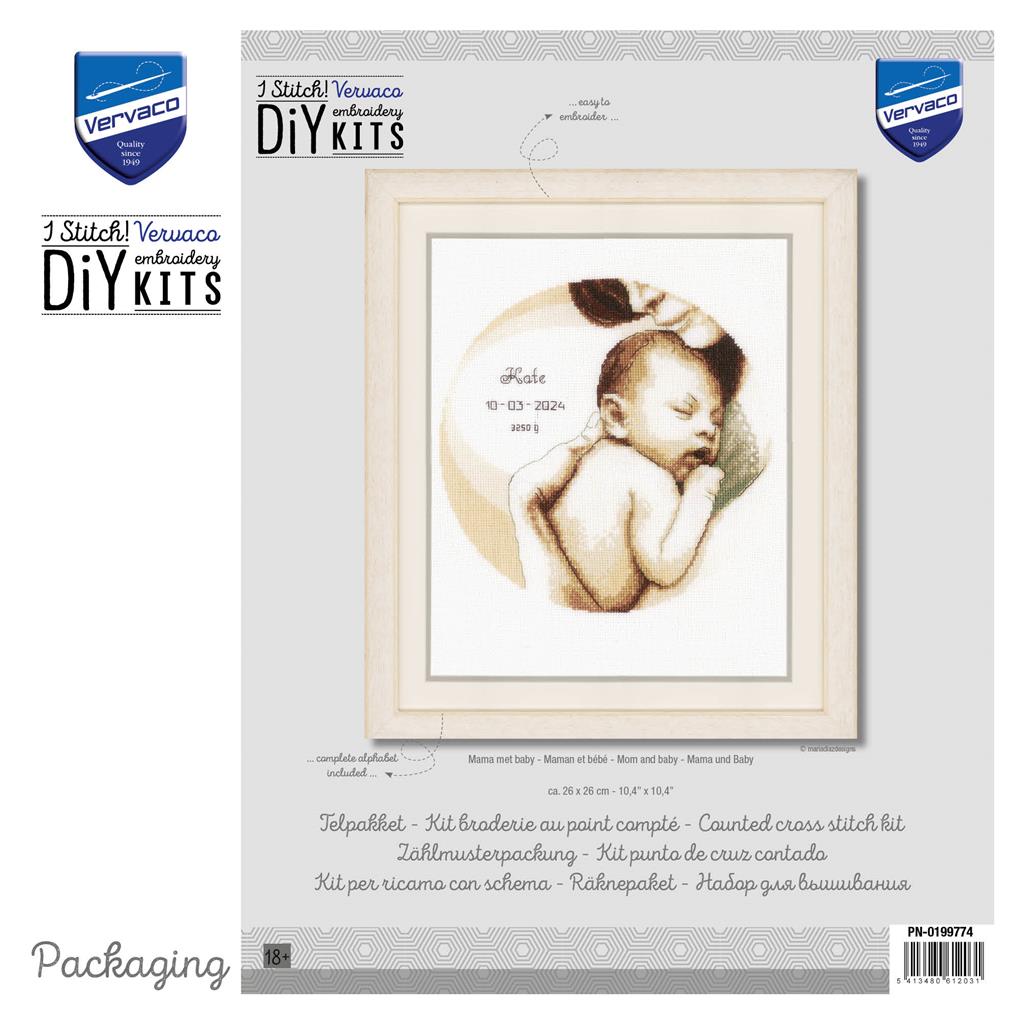 Mom and Baby - Vervaco - Kit de punto de cruz PN-0199774