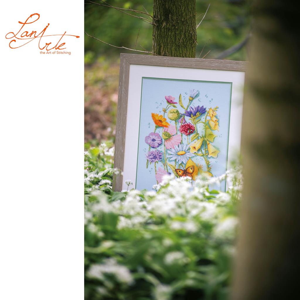 One flower of each - Lanarte Kit de Punto de Cruz PN-0200466