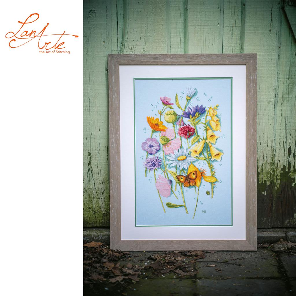 One flower of each - Lanarte Kit de Punto de Cruz PN-0200466