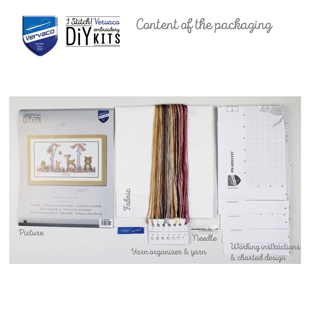 Cross Stitch Kit - In the Forest - Vervaco