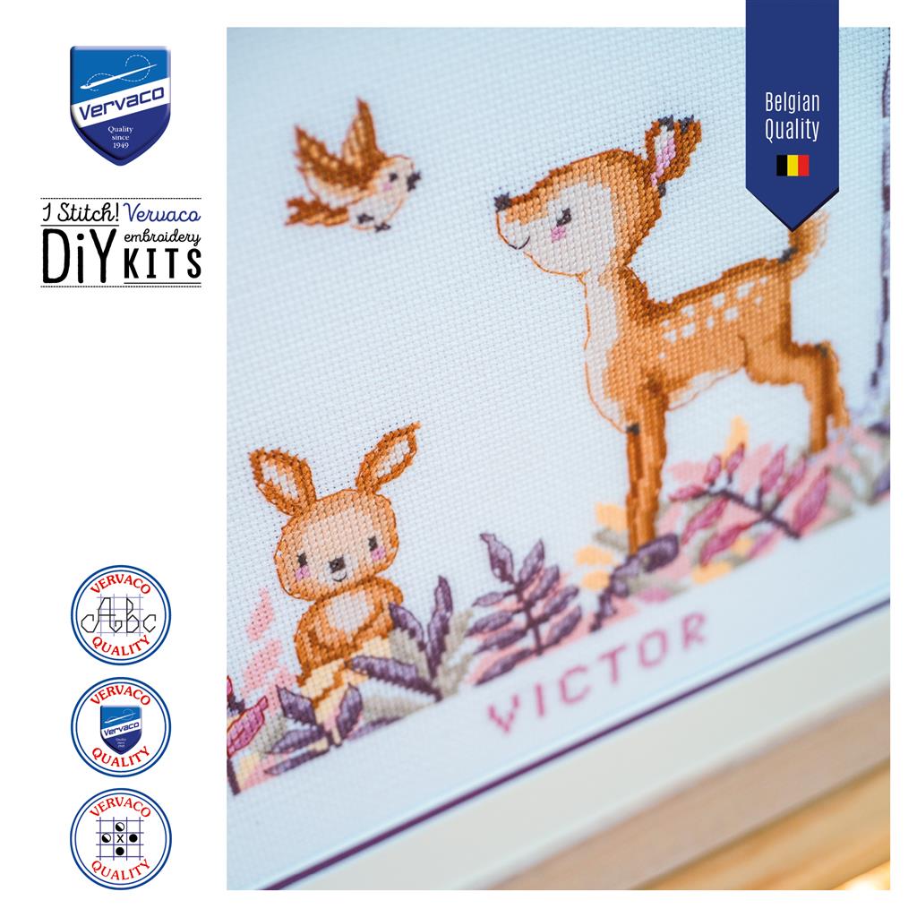 Cross Stitch Kit - In the Forest - Vervaco