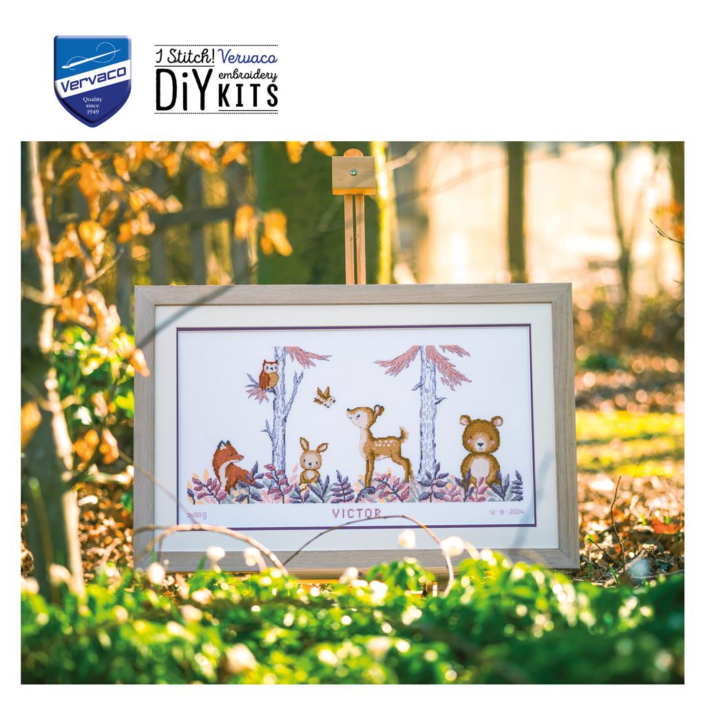 Cross Stitch Kit - In the Forest - Vervaco