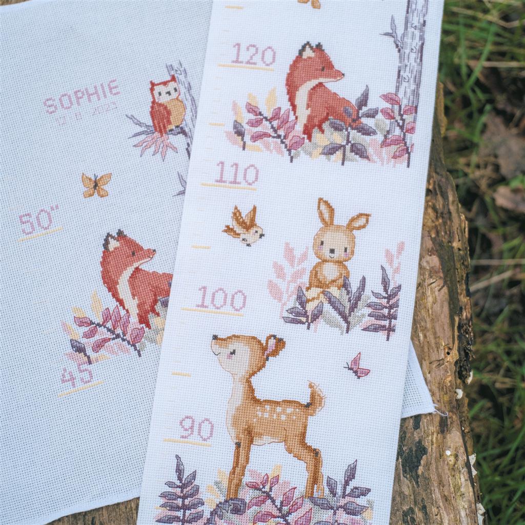 Cross Stitch Kit "In the Forest" for Height Meter - Vervaco