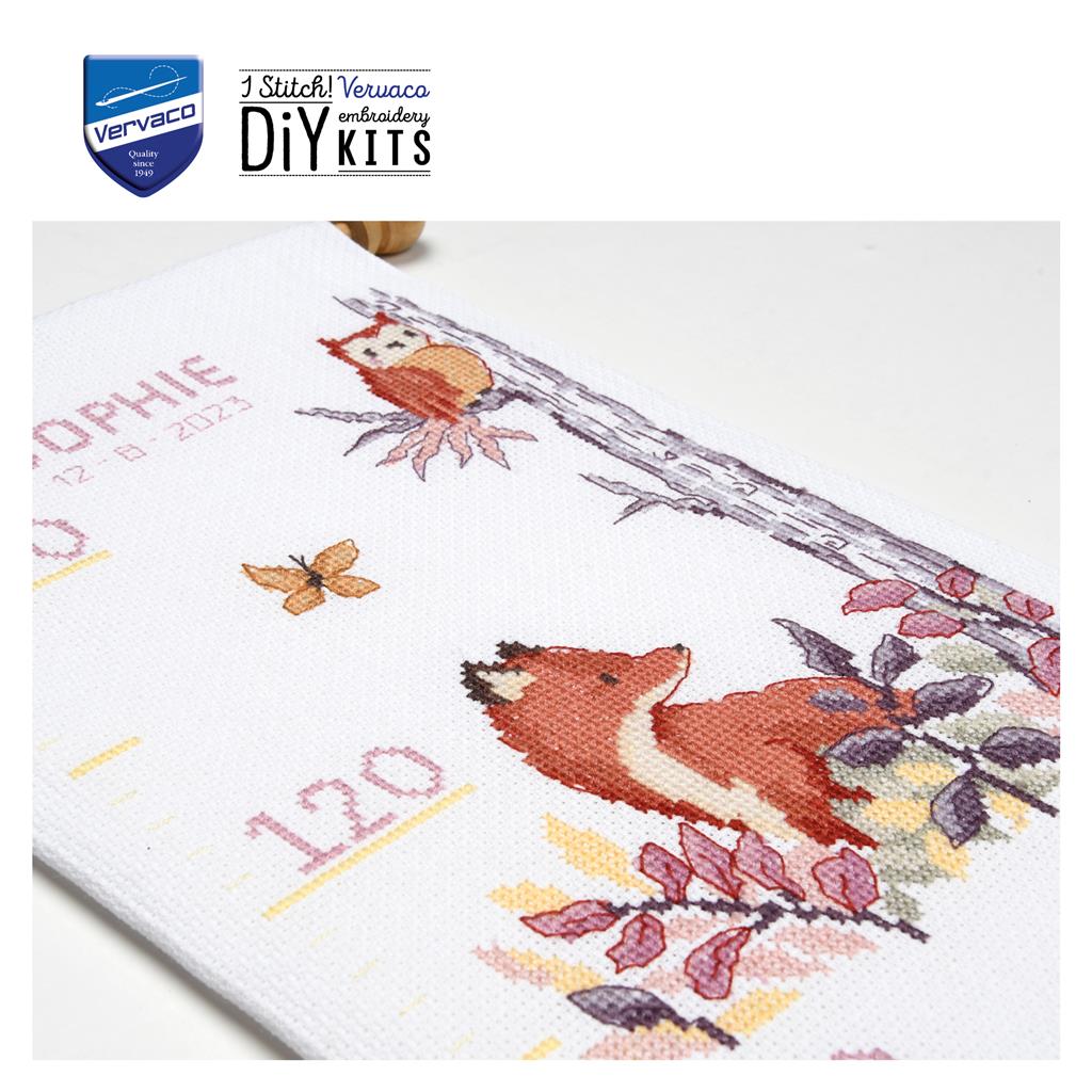 Cross Stitch Kit "In the Forest" for Height Meter - Vervaco