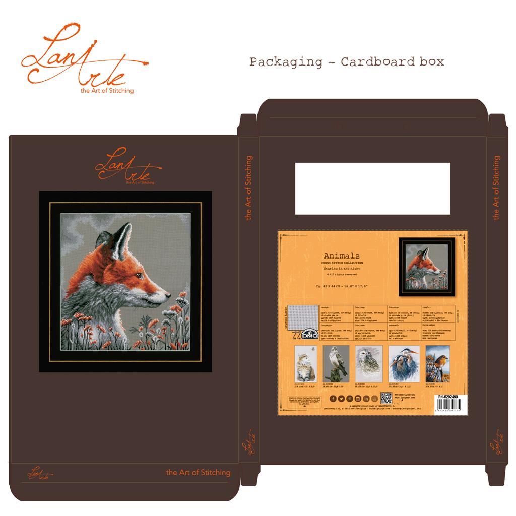 Misterio Nocturno: Kit de Punto de Cruz 'Mirada en la Noche' PN-0202499 de Lanarte