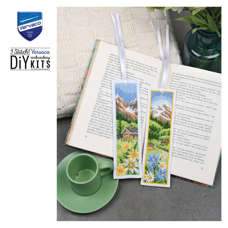 Kit para Marcadores de Libros "Pradera Alpina" Set de 2 - Vervaco