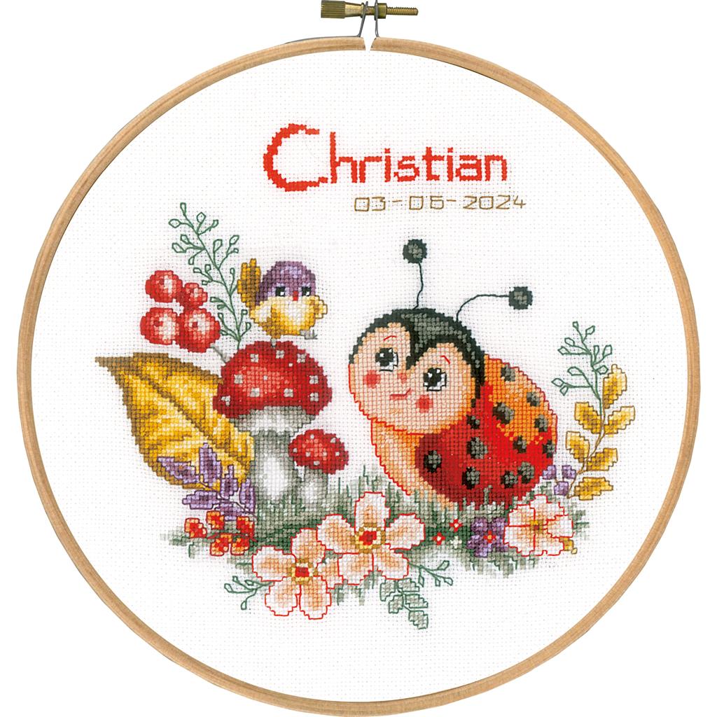 Kit au point de croix - Vervaco - Coccinelle