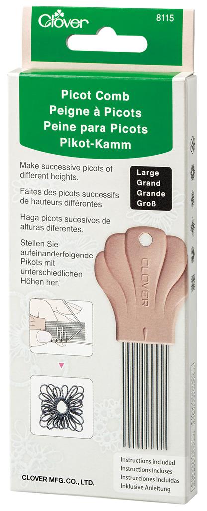 Peine para picot Clover para encaje, herramienta de precisión presentada en su embalaje original