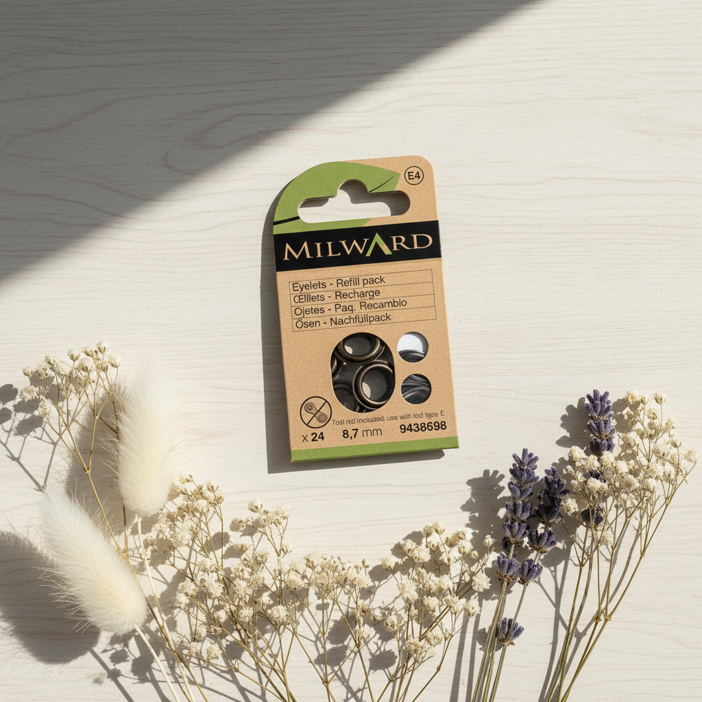 Pack de 24 Ojetes de Recambio Negros Milward - 8.7 mm