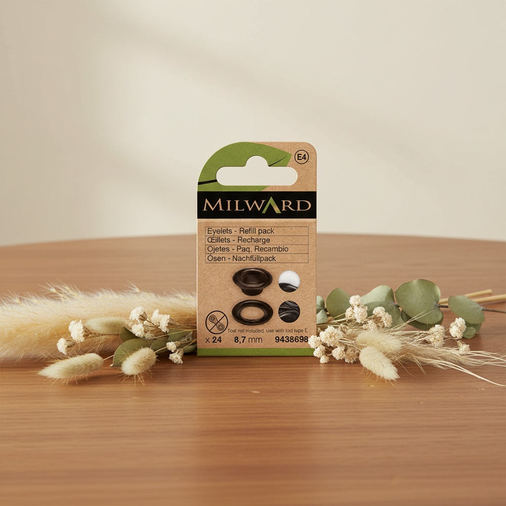 Pack de 24 Ojetes de Recambio Negros Milward - 8.7 mm