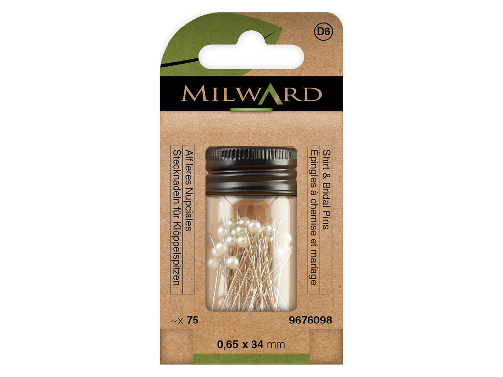 Épingles de mariée à tête en plastique Milward