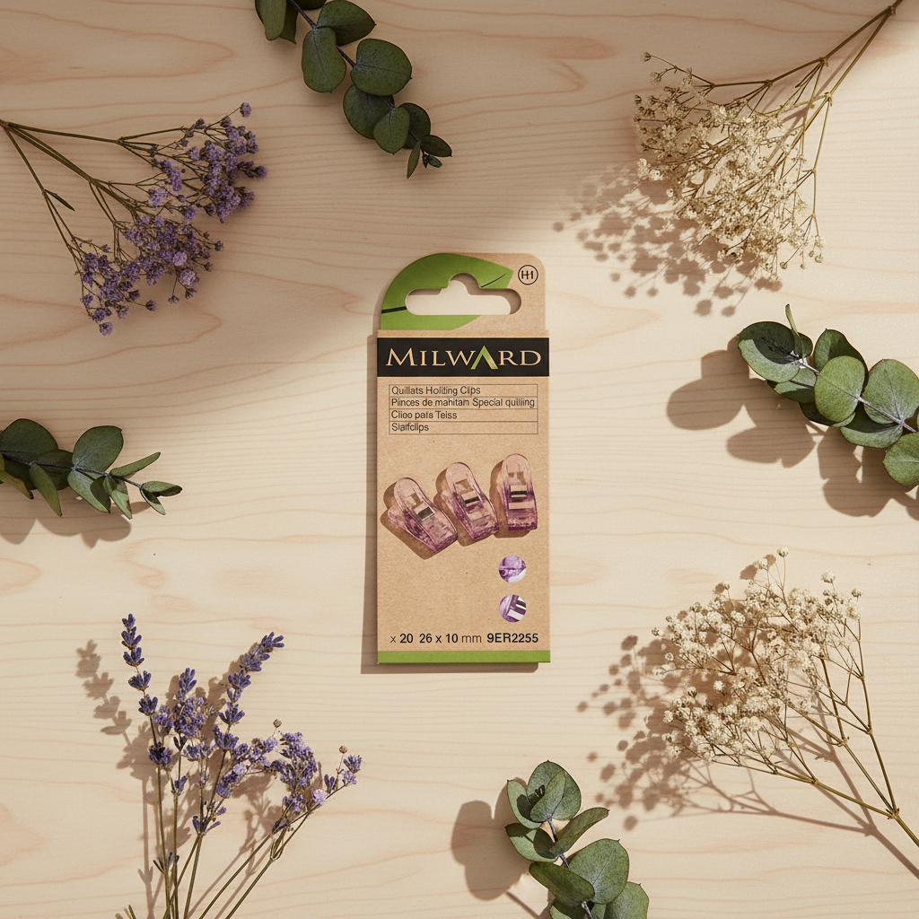 Milward : Pack de 20 pinces à tissu, 26x10 mm, de couleur violette élégante