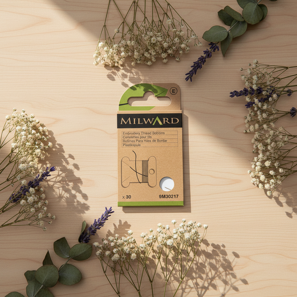 Pack de 30 bobines en plastique Milward : Organisez vos fils à broder