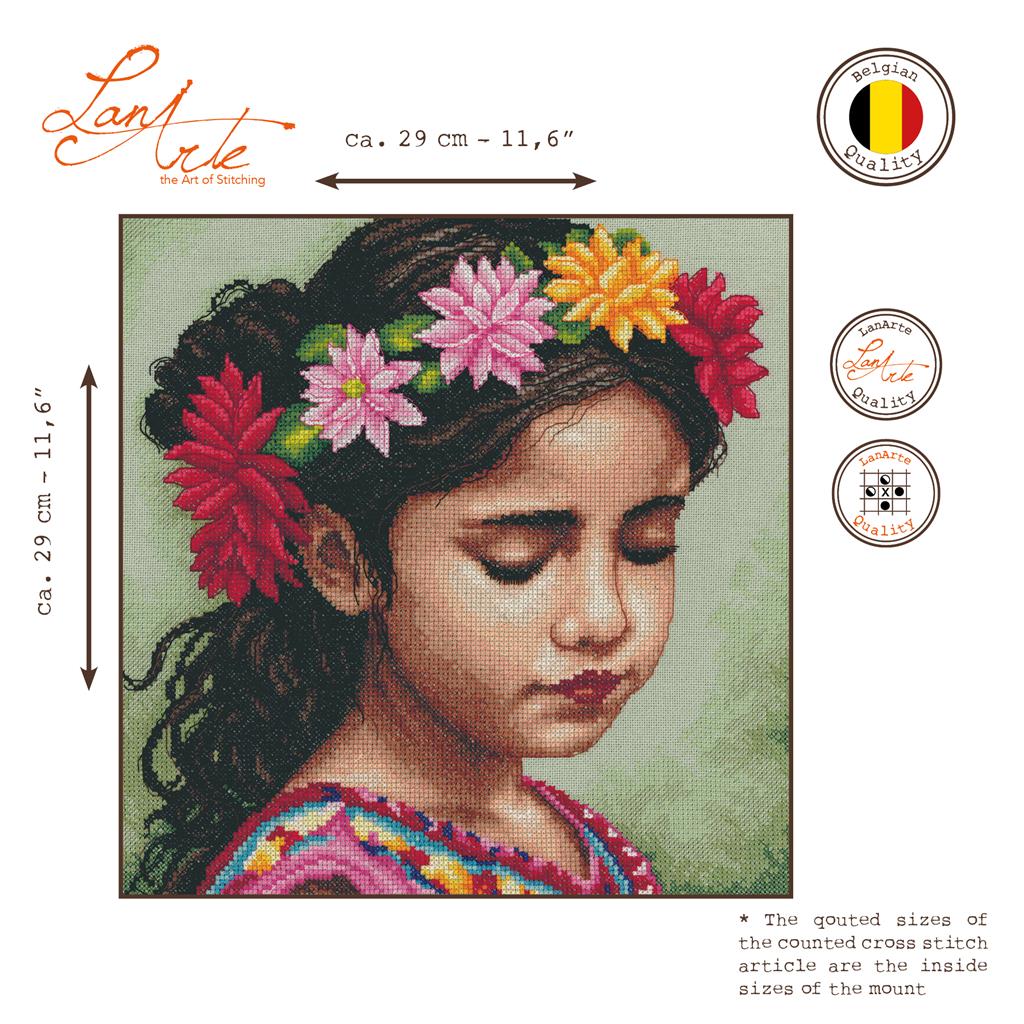 Kit au point de croix "Le Diadema de Dalias" - Lanarte
