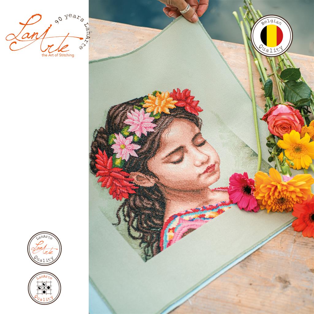 Kit au point de croix "Le Diadema de Dalias" - Lanarte