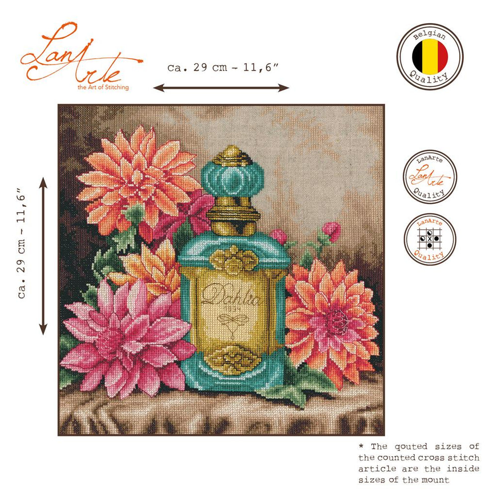 Kit au point de croix "L'arôme du Dahlia" - Lanarte