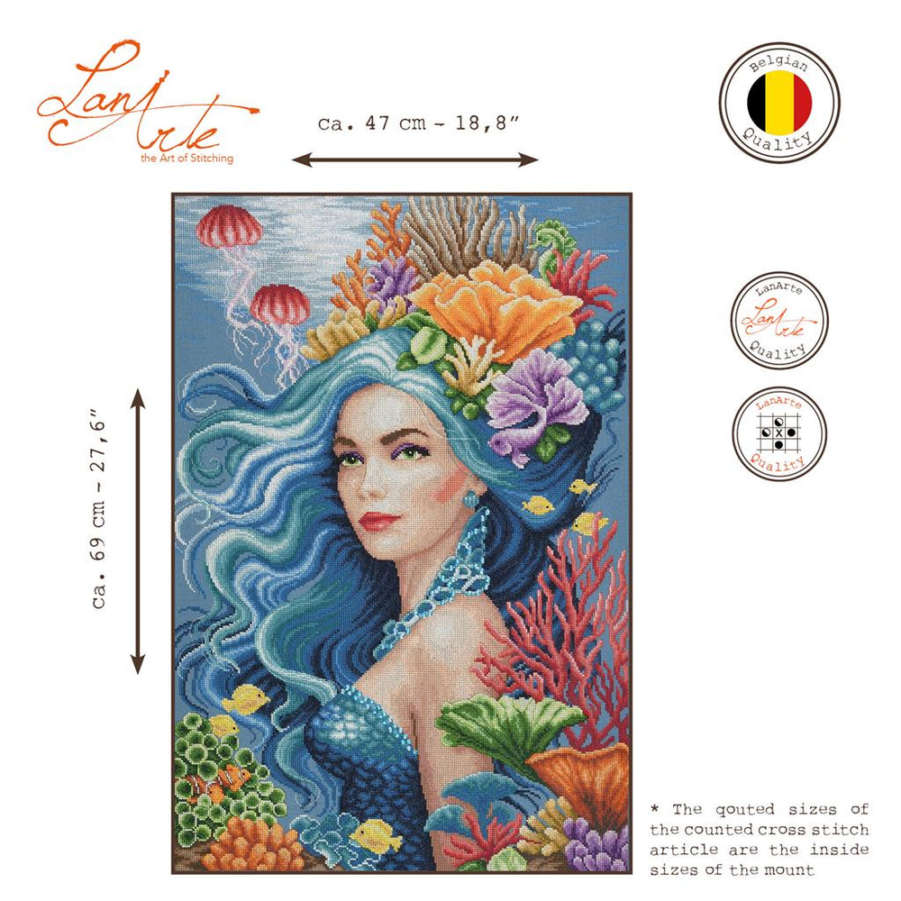 Kit de Punto de Cruz "Beauty of the Sea" - Lanarte