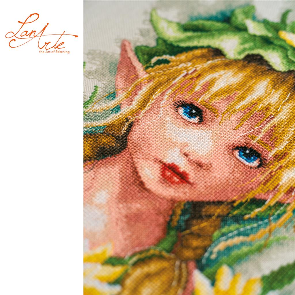 Kit de Punto de Cruz Lanarte – Lily Crowned Fairy PN-0221118