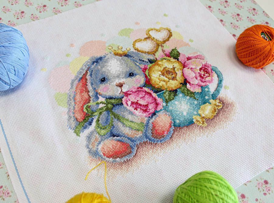 Kit de point de croix « Peony Dreams » SNV-826 par MP Studia