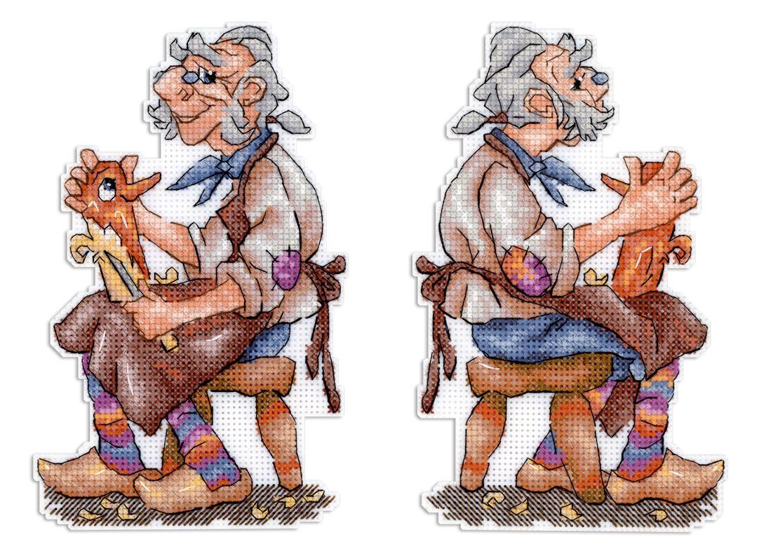 Kit de punto de cruz Papa Carlo SR-1177 MP Studia | Kit plástico 14 ct