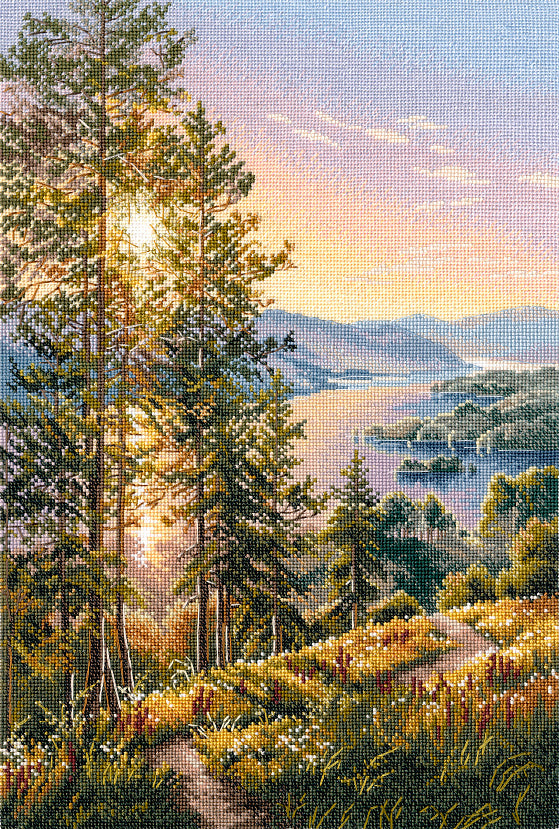 Kit de Punto de Cruz "Amanecer Suave" 1631