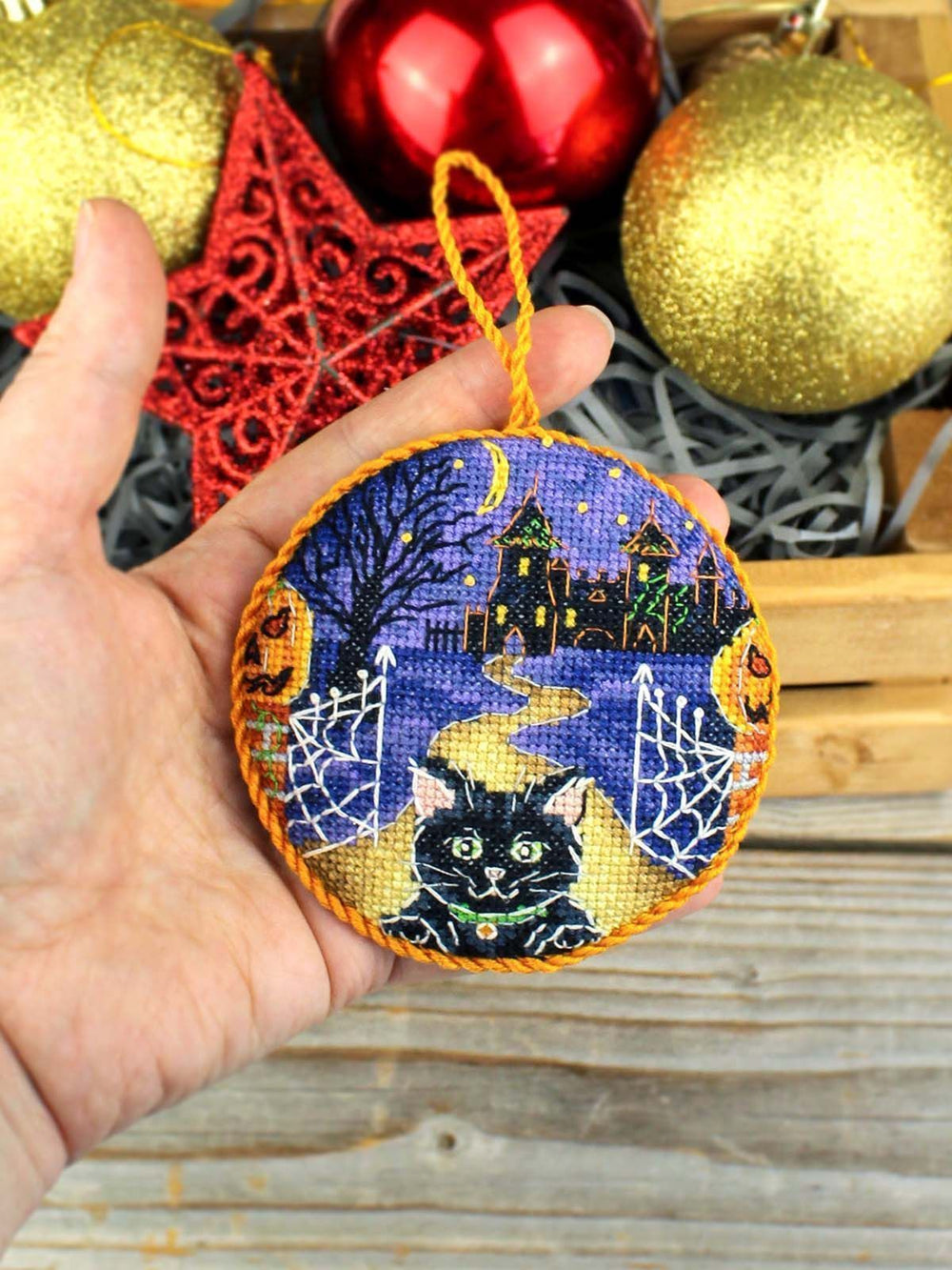 Kit de Punto de Cruz MP Studia SNV-906 – Halloween. Pinkeep