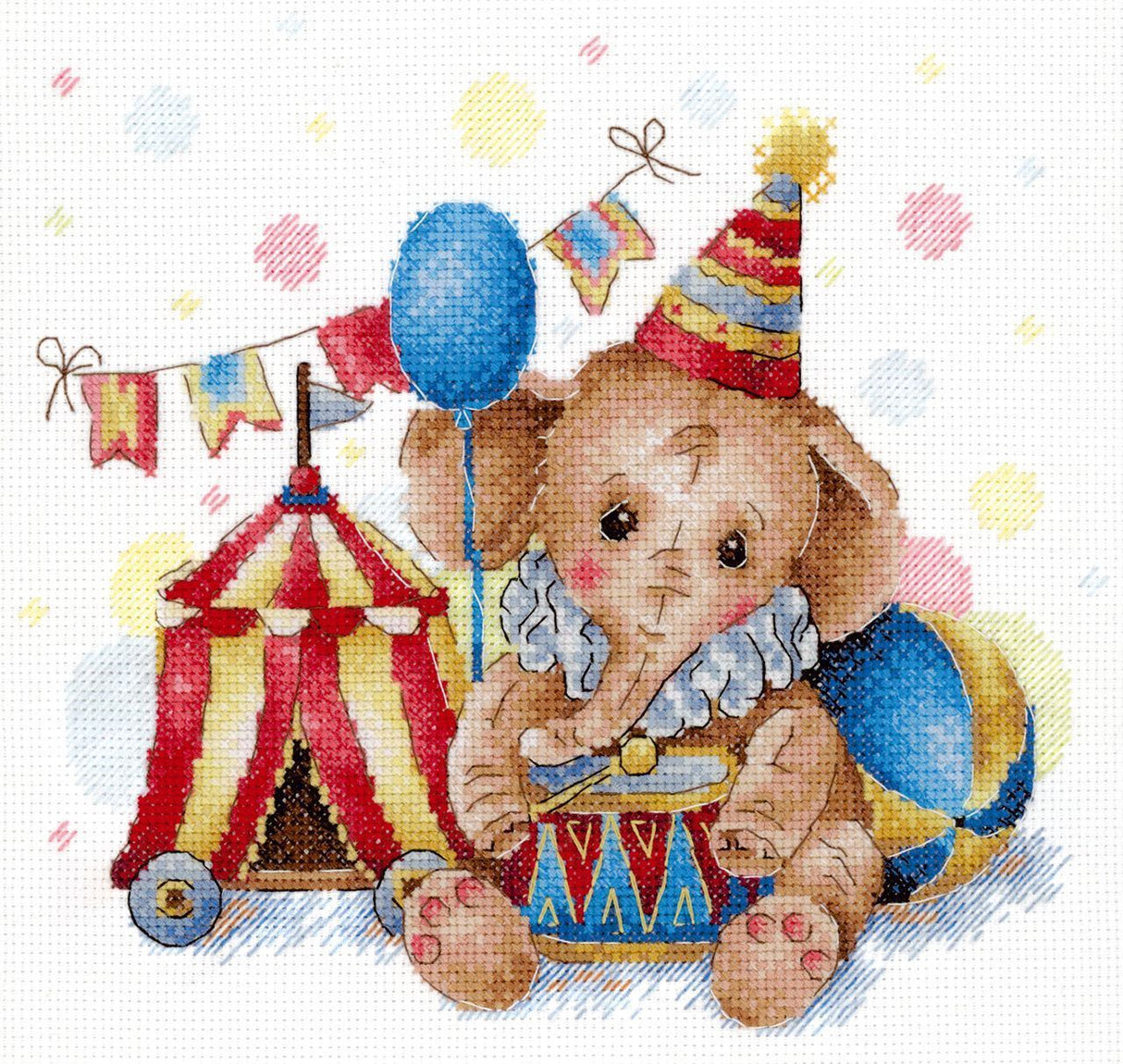 Kit de point de croix « Cirque préféré » SNV-836 par MP Studia