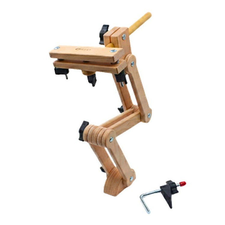 Nurge 190-16 Adjustable Tabletop Embroidery Stand | Natural Wood