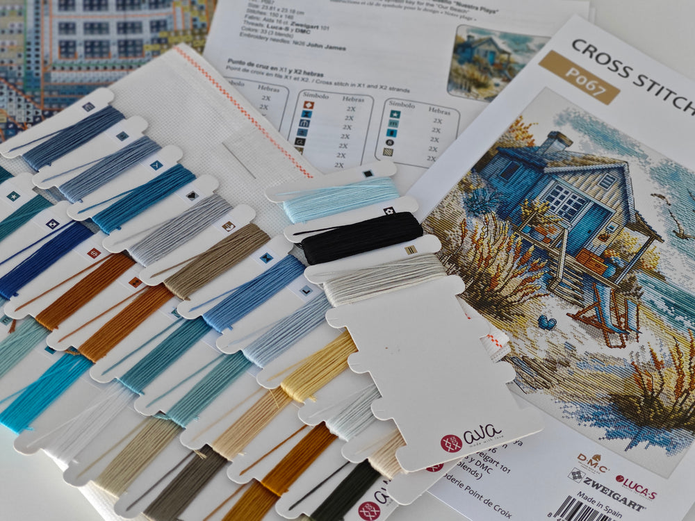 Kit de point de croix - "Notre plage" Punto y Arte (AVA), article P067