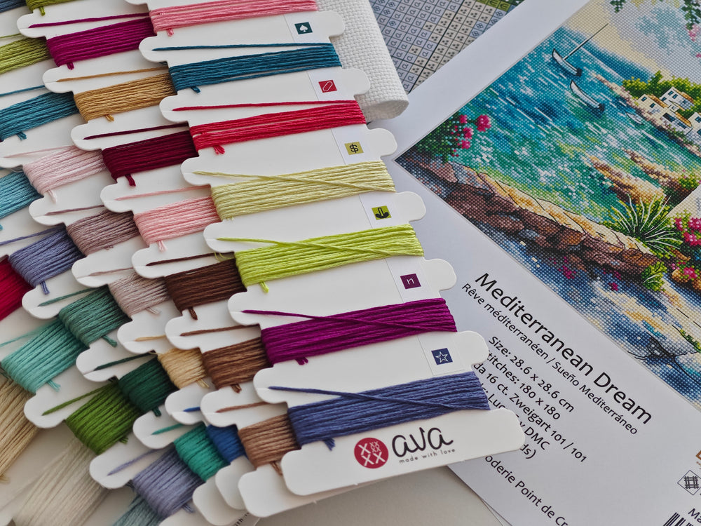 Cross Stitch Kit "Mediterranean Dream" – AVA P133