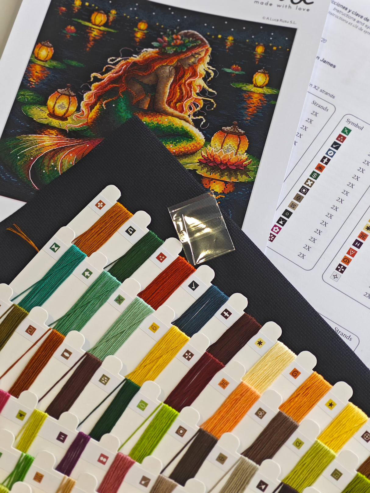 AVA Cross Stitch Kit – The Mermaid Sanctuary P091