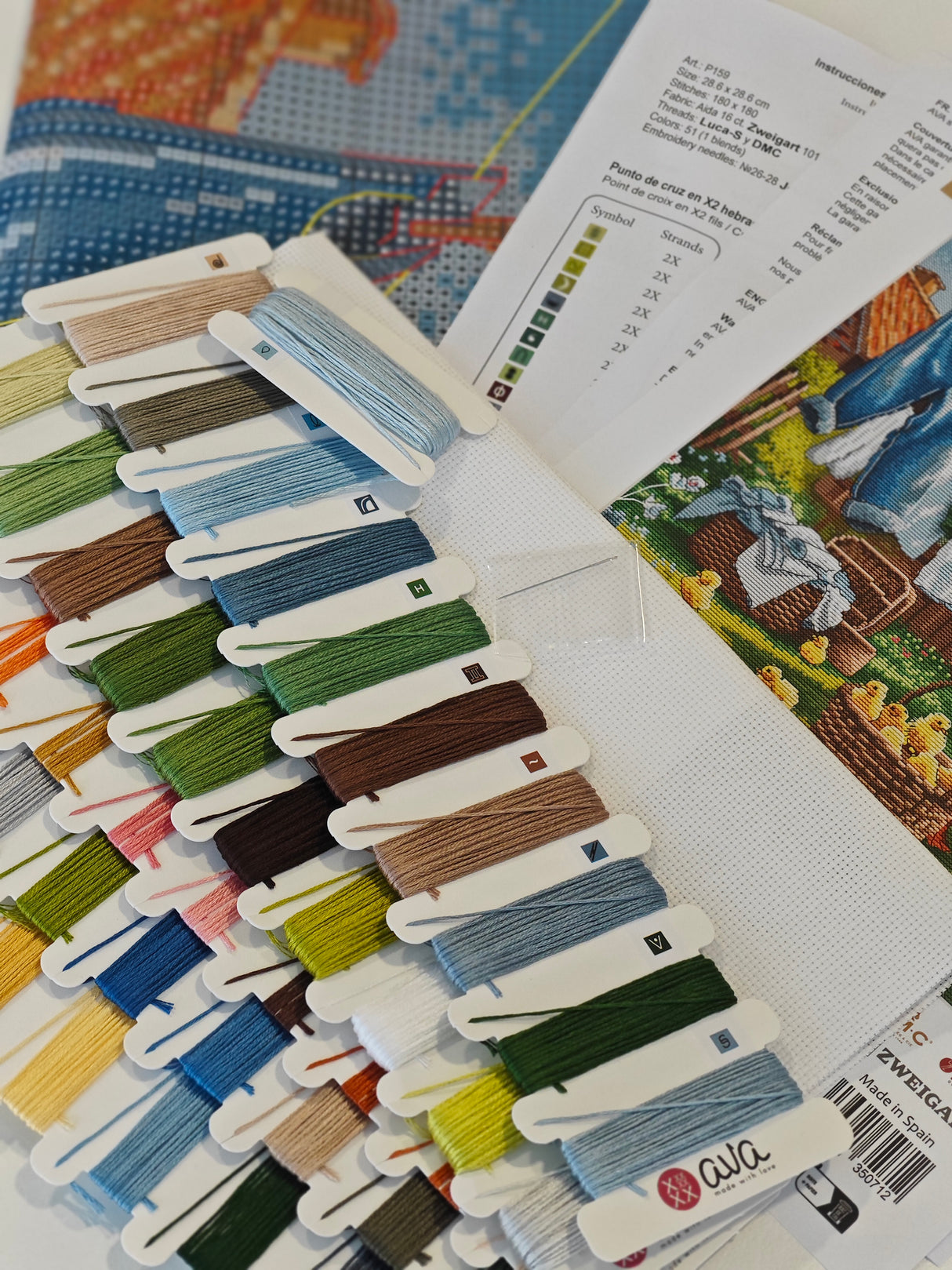 La Primavera - Kit de Punto de Cruz AVA Stitch P159