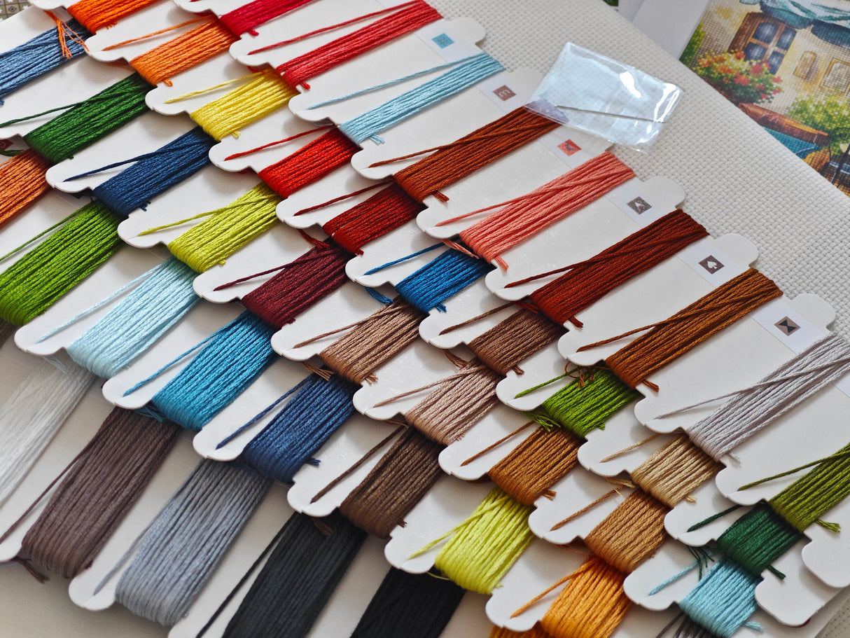 Counted Cross Stitch Kit "The Blue Vespa" – AVA Stitch P168